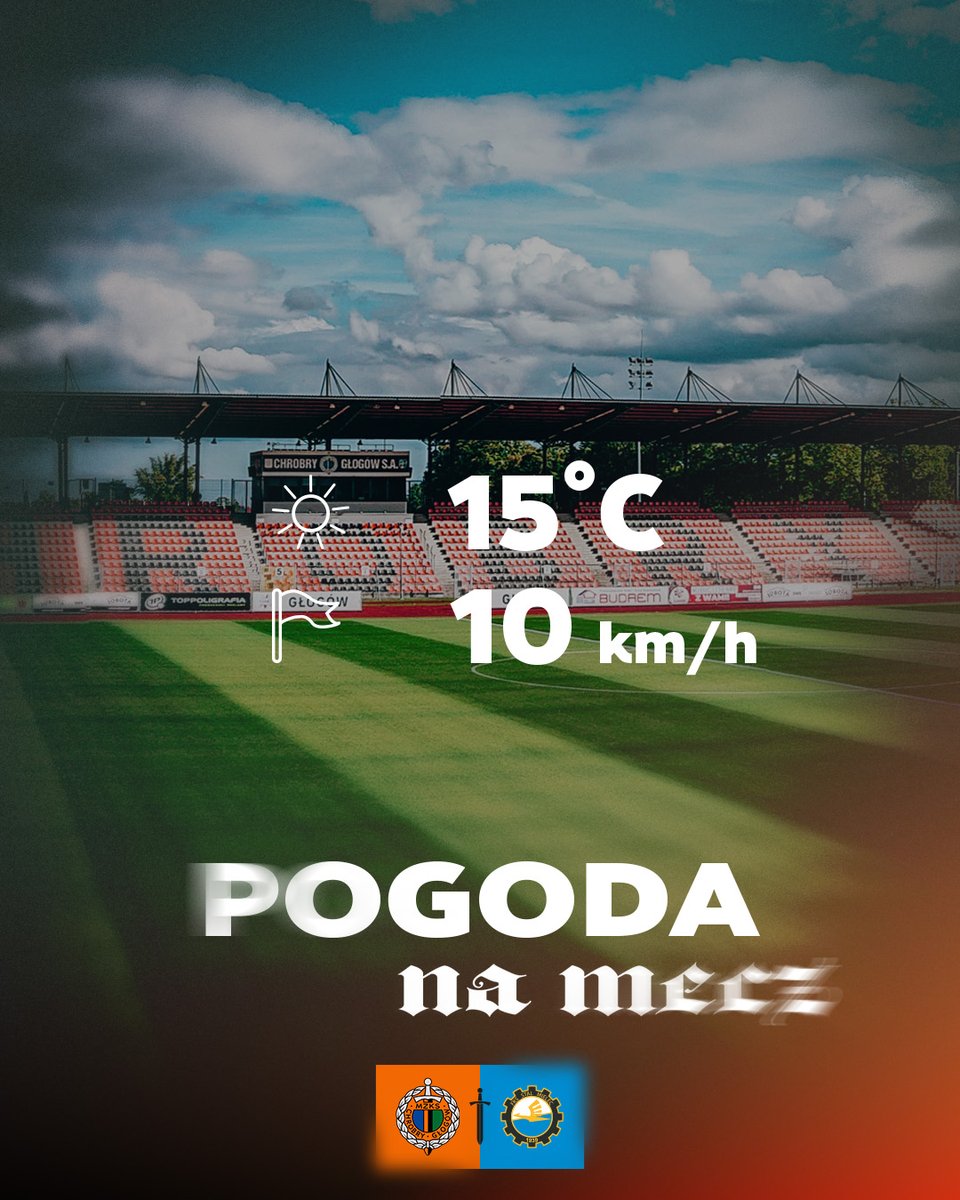 ChrobryGlogowSA's tweet photo. Na jutro pogoda zamówiona ✅ Nie ma to jak zacząć weekend na #WS3 🤩
🎟️ Bilety na #CHRSTM: https://t.co/TveiX4Ytsk https://t.co/BBq04uvrPX