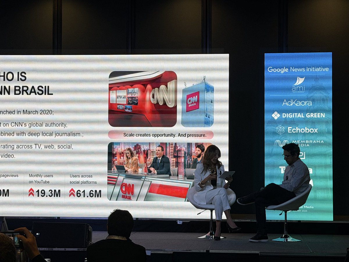 wanifraLATAM's tweet photo. Inicia la sesión de Livia Ematné de Matos y Henrique Lacerda sobre monetización cuidando la seguridad de la marca #DML2026 https://t.co/rEwVSc83Zz