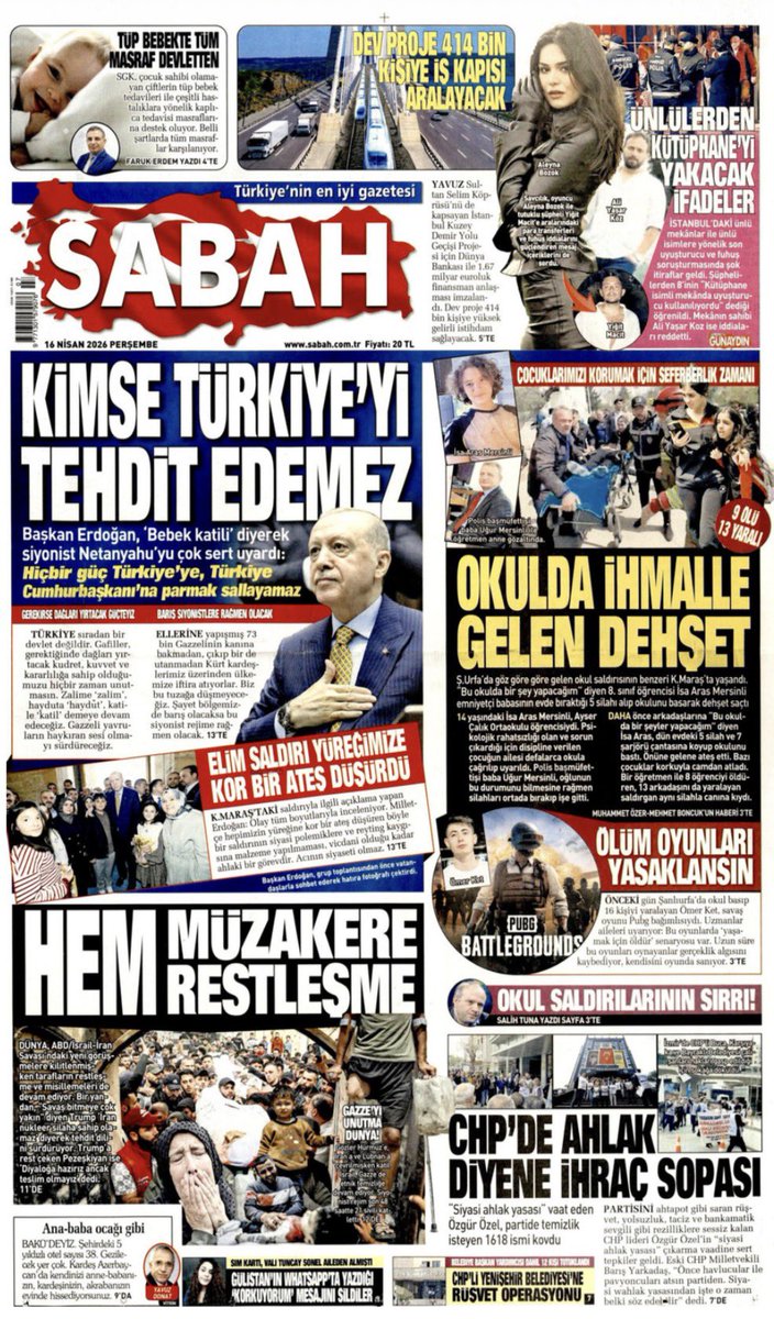 Mafyayla bir olup iş adamlarına haraç kesen Abdurrahman Şimşek, Sabah gazetesinden 2013 tarihli küpür paylaşıp, ‘Fetullahçı yapıyla mücadeleyi yeniden aktif hale getiriyoruz’ demiş.
Ben de bugünkü küpürünü paylaşıyorum.

Mücadeleye başladık dedikten sonra gazete fiyatı 40 katına