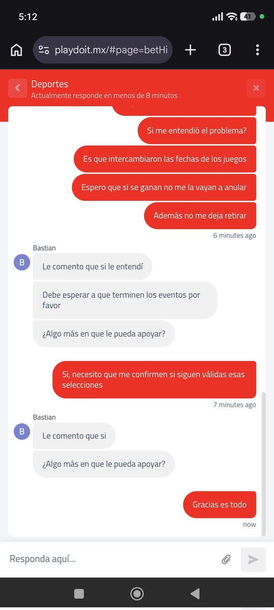 ch330802's tweet photo. @juan211197 @playdoitmexico Si, puse la apuesta desde el domingo cuando abrieron los mercados y después cambió la fecha del juego. Pero esto ya lo había visto con soporte y me dijeron que sería valida. Esto me lo confirmaron desde ese día https://t.co/IysC4bVa9P