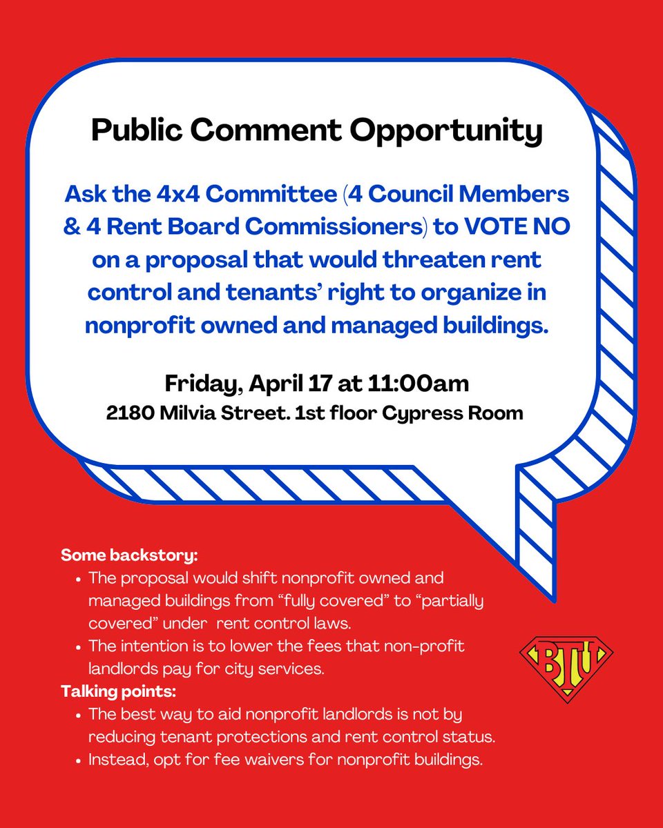 Berkeley Tenants Union tweet media