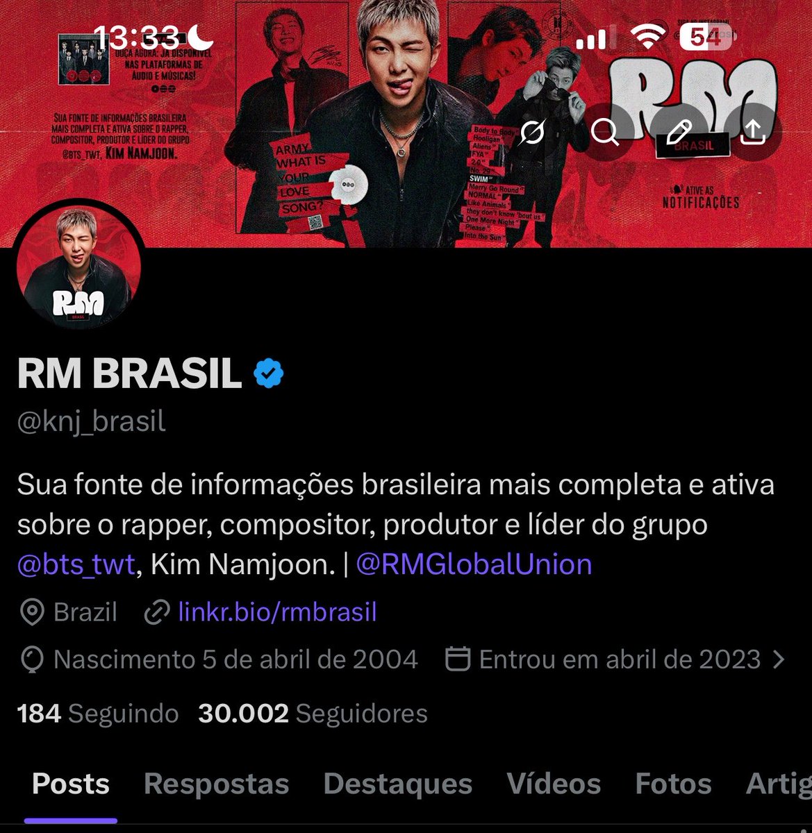 RM BRASIL tweet media