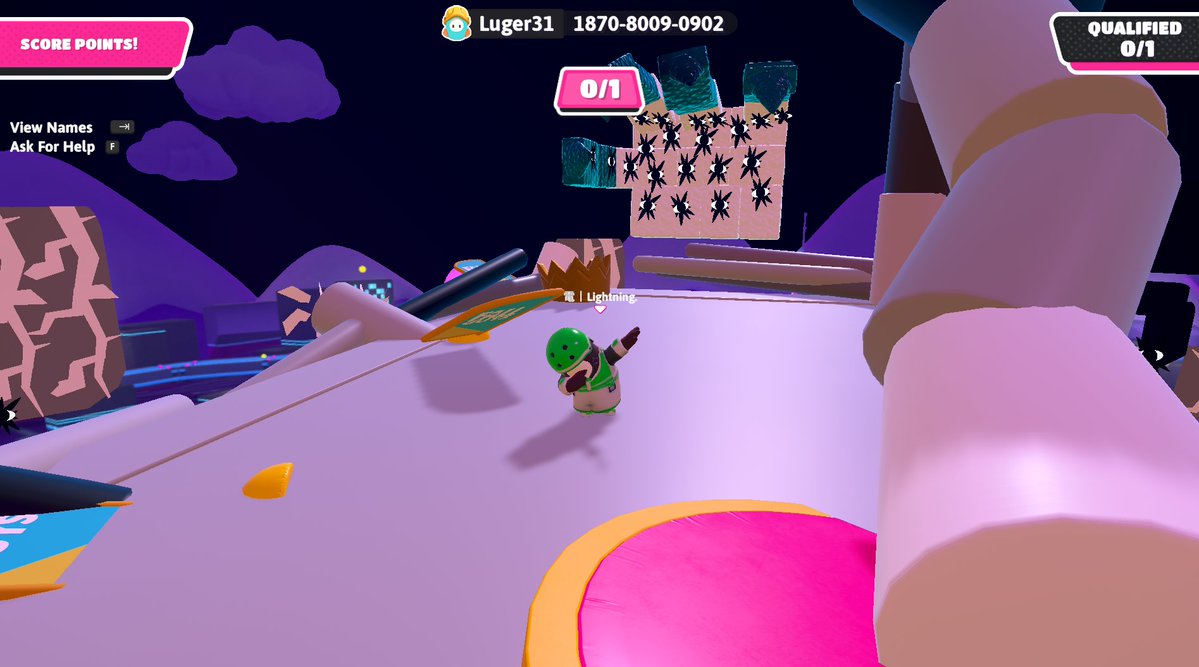 Lightning_BG's tweet image. #FallGuys #FallGuysCreative #FallGuysMaker
B_OKEN AND FOR{HO¿N (A DECAYED WORLD) by Luger31

Map feels like broken, some part definitely made me feel 'what is going on?' but besides one part that slime drops randomly, it was still readable and fun.

On Slime dropping part, try