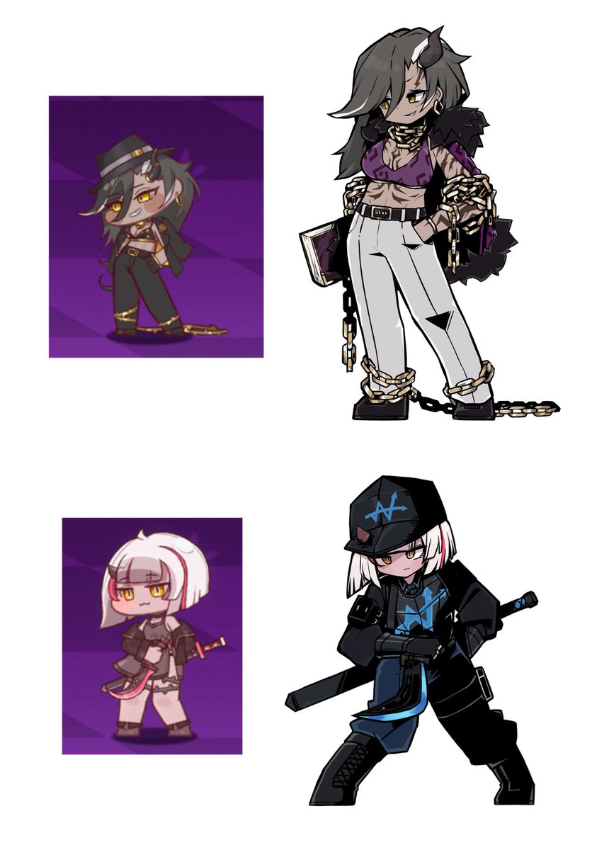 tmi라고 할까 림볼스 컴퍼니 그림의 자세는 트릭컬 기본 스탠딩자세를 참고하고 있습니다