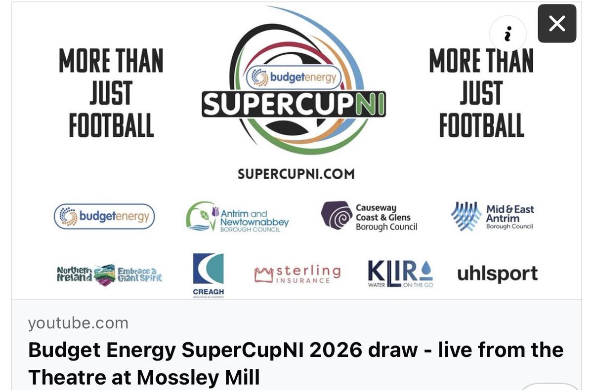 Budget Energy SuperCupNI ⚽️🏆 tweet media