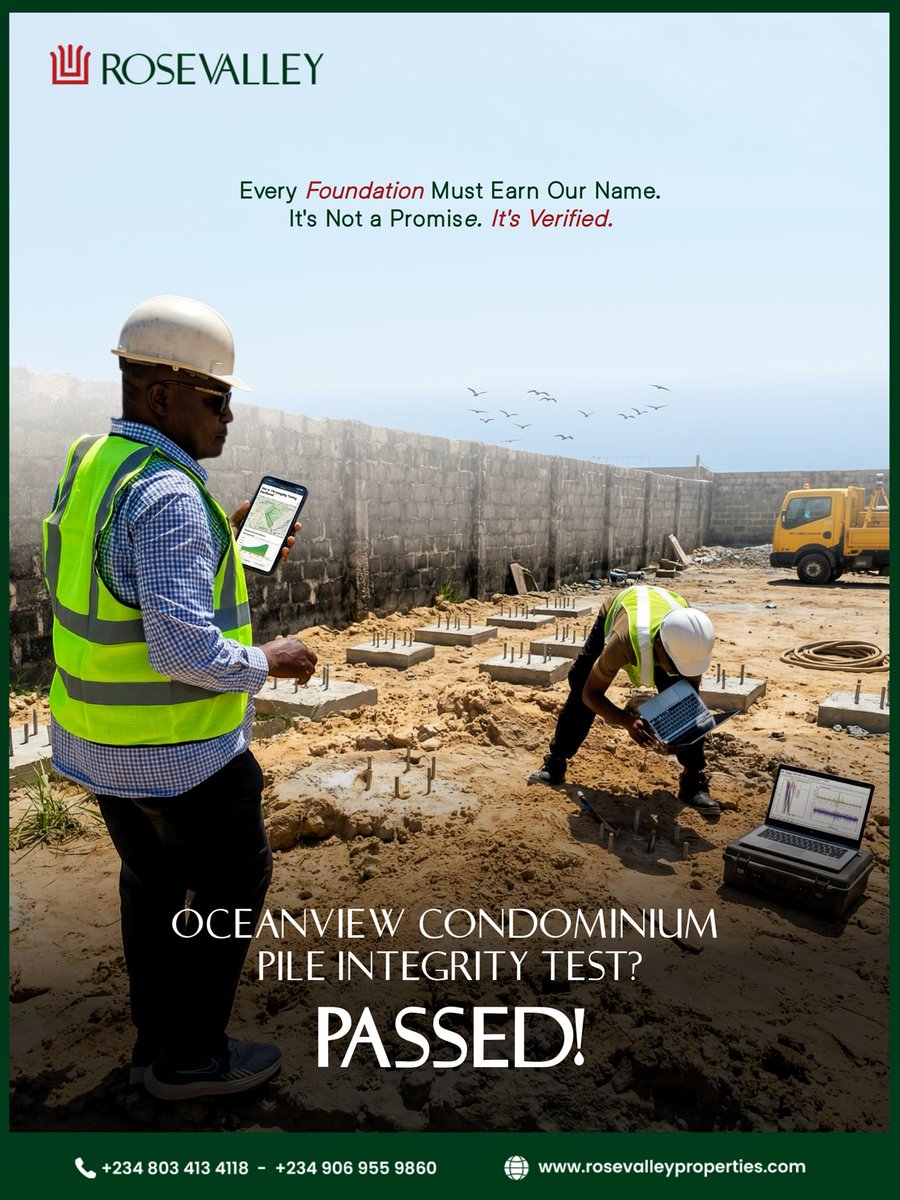 RosevalleyP's tweet image. What gives a home true value? Proof beneath the surface. Oceanview Condominium stands on tested strength, where safety meets smart investment.
Secure your future with confidence. Send a DM today.
#RoseValley #ibejulekki #SmartInvestment