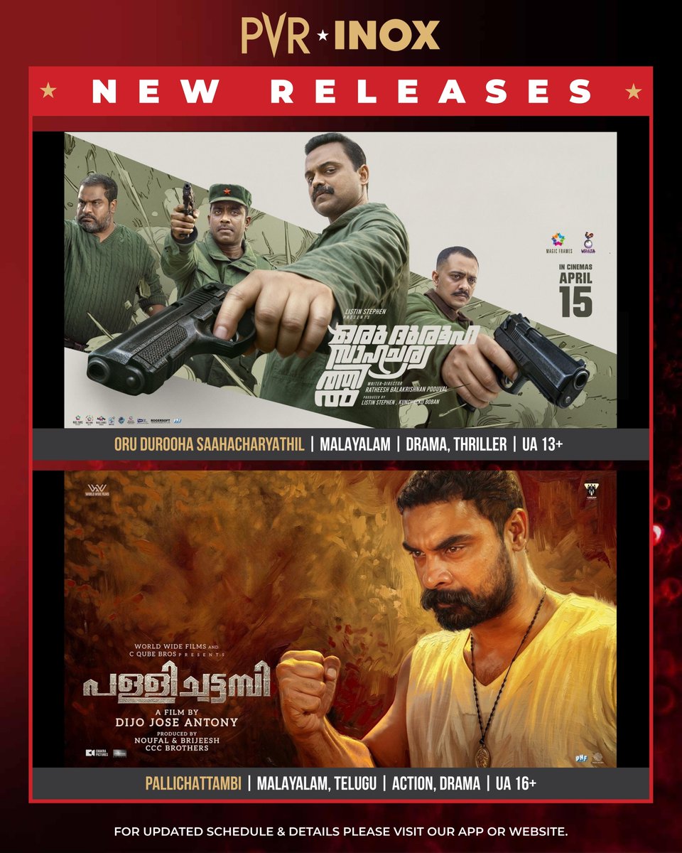 _PVRCinemas's tweet image. This week’s lineup is stacked and ready to entertain! 🍿 
From action to horror to pure madness — PVR INOX is where your next obsession begins. 
What are you watching first? 👀🔥

Book now: cutt.ly/y7S9ryy
.
.
.
#BhoothBangla #LeeCroninsTheMummy #Normal #MrX