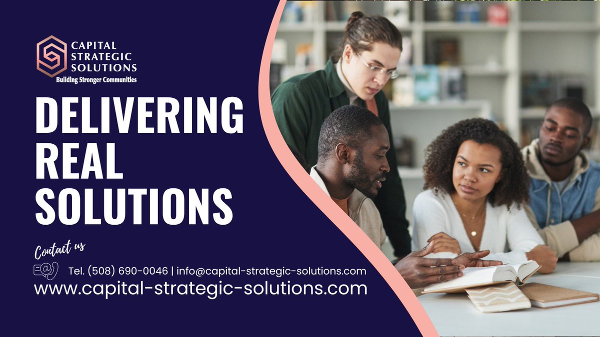 CSS_Mass's tweet image. At Capital Strategic Solutions, we pride ourselves on creatively tackling community challenges. From grant writing to strategic consulting, we deliver real solutions. 

Let's build a brighter future! capital-strategic-solutions.com 

#CommunityDevelopment #StrategicSolutions