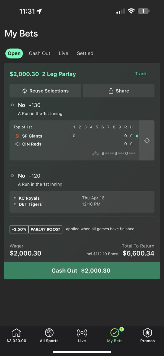 ChefFryPlays's tweet photo. NRFI No Run First Inning☘️ https://t.co/OzPPFd43cA