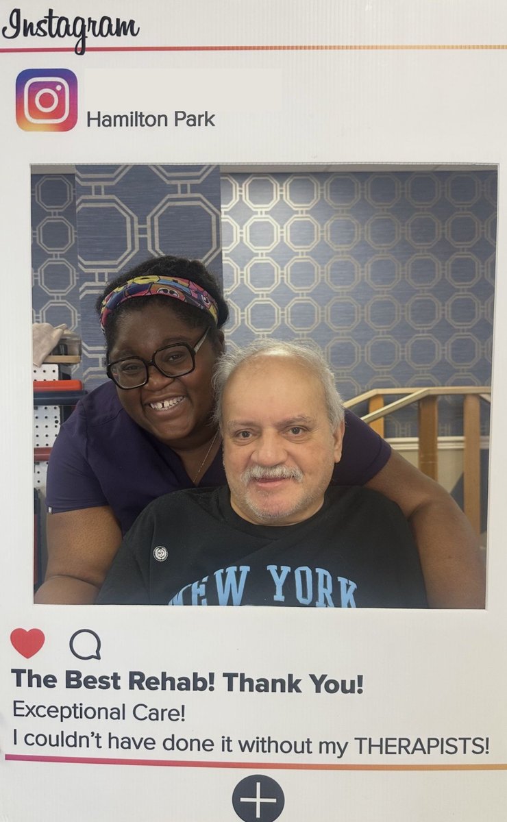 ahhamiltonpark's tweet photo. Another success story! We’re proud to help our residents regain strength, independence, and confidence through personalized rehabilitation and compassionate care. https://t.co/ucZVaWQXmn