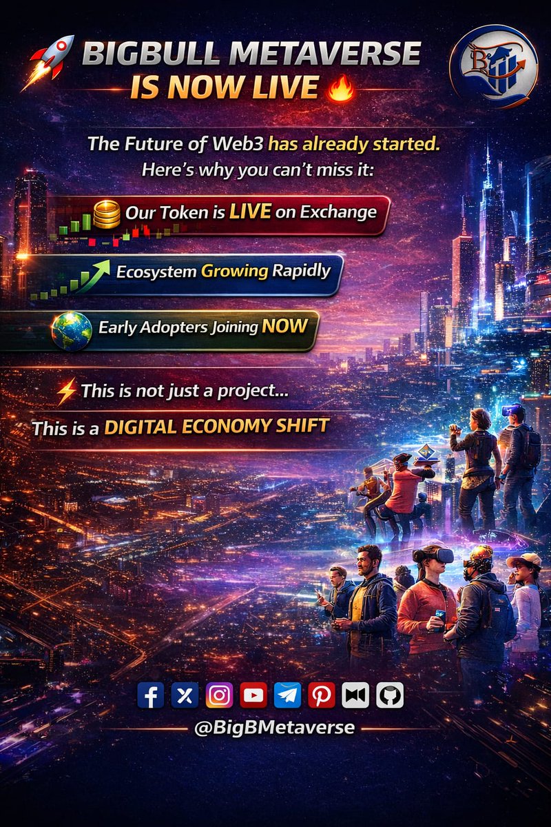 BigBMetaverse's tweet photo. #BigBullMetaverse
#Web3
#Crypto
#Metaverse
#DeFi
NFT
CryptoIndia
Blockchain
CryptoCommunity
Altcoins
CryptoInvesting
Web3India
DigitalAssets
FutureOfFinance
CryptoGrowth https://t.co/JfIgitSEY5
