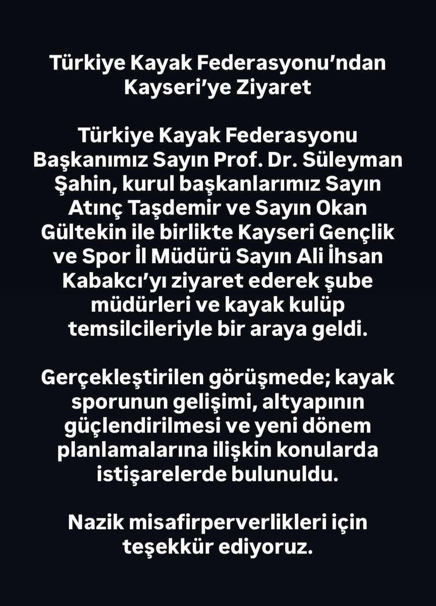 Türkiye Kayak Federasyonu tweet media