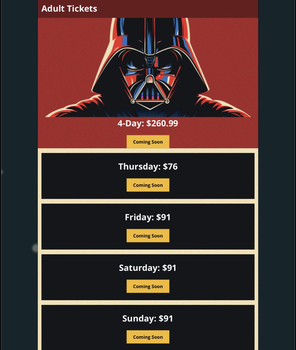DisTrackers's tweet image. Star Wars Celebration tickets drop on 5/6!
.
starwarscelebration.com/en-us.html
.
#StarWars #StarWarsCelebration #ComicCon