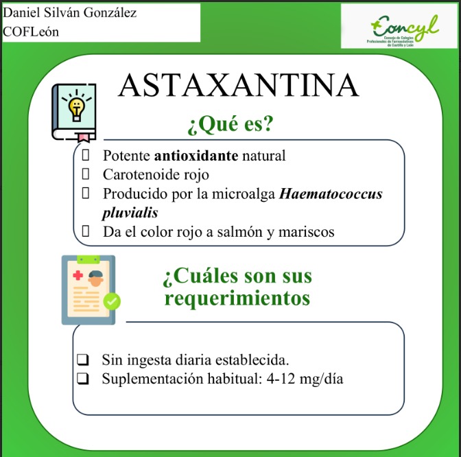 FarmaConcyl's tweet photo. 🔴 Astaxantina: un potente antioxidante natural

La astaxantina es un carotenoide de origen natural responsable del color rojizo de algunos alimentos. Se produce principalmente en la microalga Haematococcus pluvialis. https://t.co/837PQDgnOL