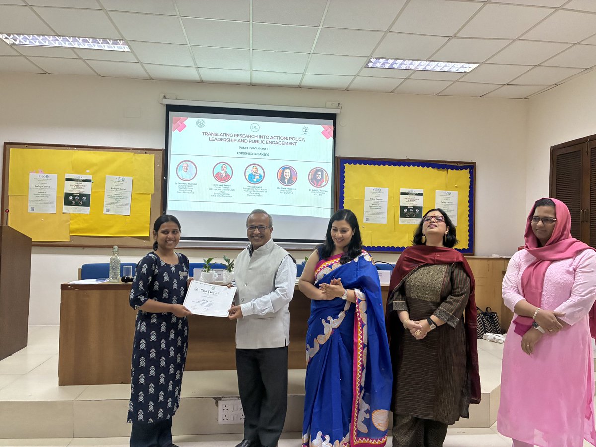 singh_avan23817's tweet photo. Grateful for the successful completion of our 5-day course “Ideas into Action” & today’s panel discussion!
A heartfelt thank you to Prof. (Dr.) Bijayalaxmi Nanda, Prof. (Dr.) Hena Singh
Proud to be part of PCGL, Miranda House
#PolicyLeadership #PCGL #MirandaHouse https://t.co/EExbzhH7Q2