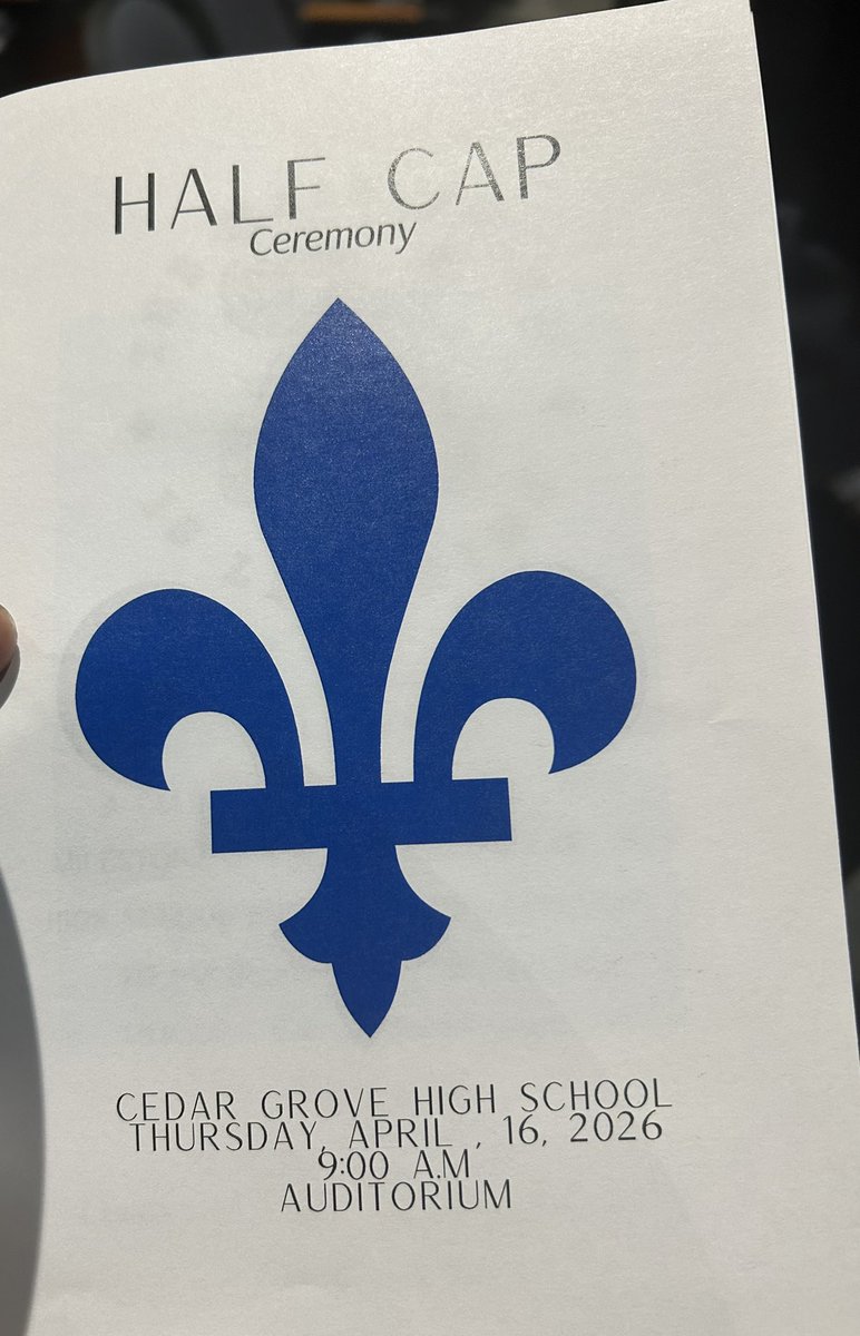 DCSD_Secondary1's tweet photo. Cedar Grove High’s Half Cap Ceremony was a proud moment for our rising juniors! 🎓 Celebrating progress, perseverance, and the journey toward graduation never gets old. The future is bright, Saints—keep striving for greatness! #HalfCap #CedarGroveHigh https://t.co/cOjP11MAEF