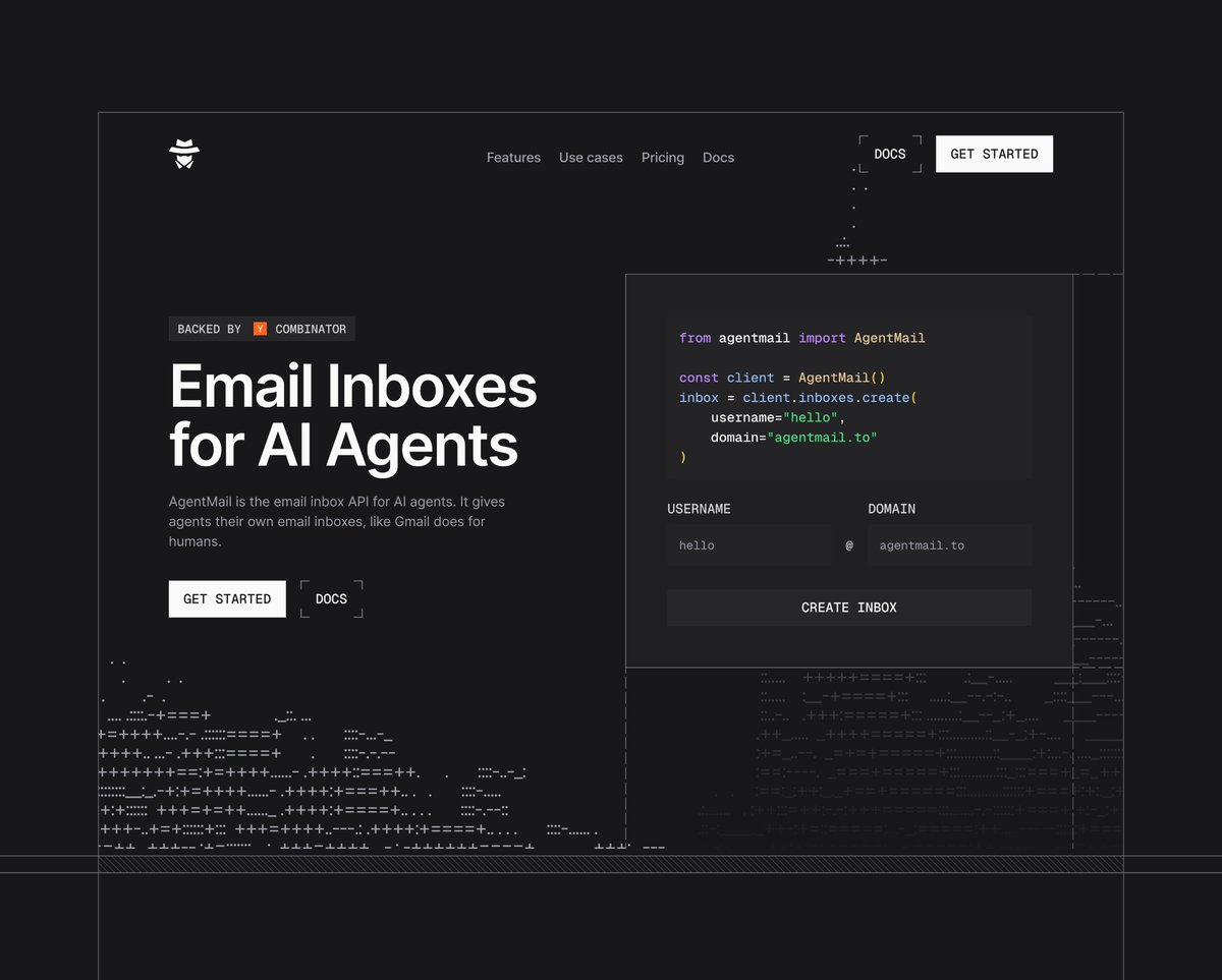 agentmail is one of the projects i'm most proud of at Arc Studio they ...