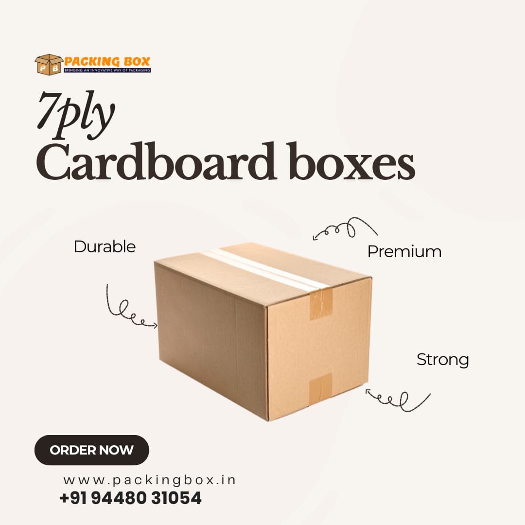 PackingBoxblr's tweet image. 7 Ply Cardboard Boxes
Premium 7 ply cardboard boxes designed for safe packing, storage, and heavy-duty transport.
Order now at packingbox
packingbox.com

9448031054
#7plybox #cardboardboxes #packingboxes #corrugatedboxes #packagingmaterials #shippingboxes #packingbox