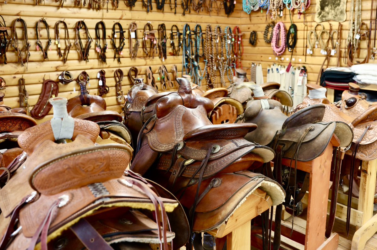 GovGianforte's tweet photo. Frecker's Saddlery in Dillon is known for its legacy, expertise, and craftsmanship. Great to visit and hear more about the work to make some of the highest-quality saddles in the United States. https://t.co/dgyYUqz4TL