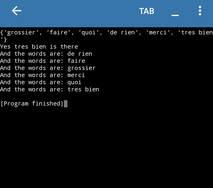 sodmanframes's tweet photo. My latest improvement on sets 😅
#codingInPublic #pythonProgramming https://t.co/0bbAt2qgyy
