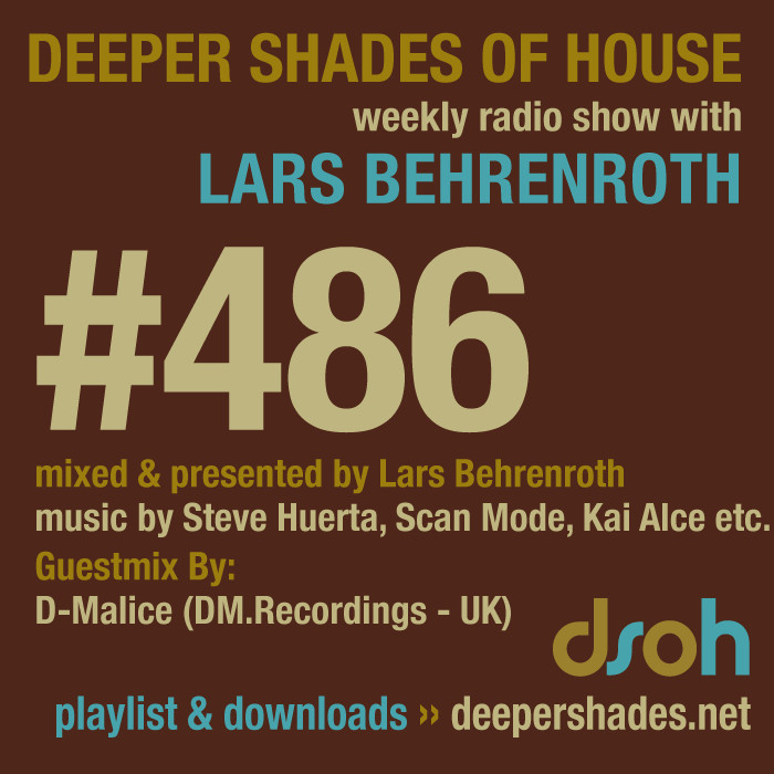 DeeperShades's tweet image. #nowplaying on radio.deepershades.net : Lars Behrenroth w/ excl. guest live set by D-MALICE (UK) - DSOH #486 Deeper Shades Of House #deephouse #livestream #dsoh #housemusic