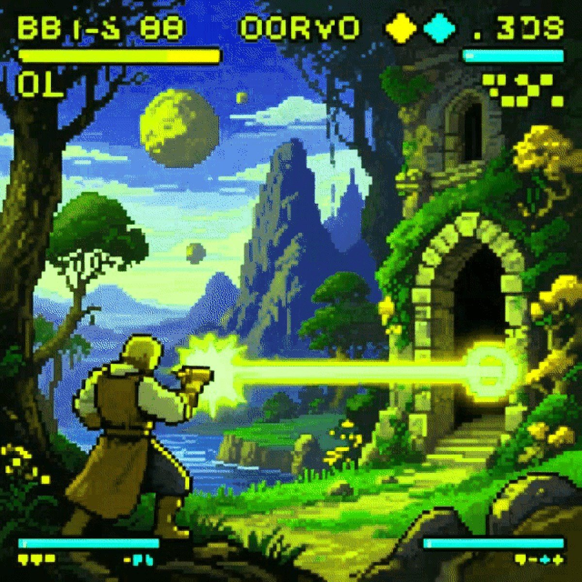 cubedekant's tweet image. 'LEVEL - 243T' by Arielll @ArPresti 

(Still from animation)

available to view and collect:
objkt.com/curations/objk…

P I X E L I S M #4 gruop show is curated by KANT @jemappellekant, presented by Cube DeKant @cubedekant.

#pixelism #tezos #object #nft