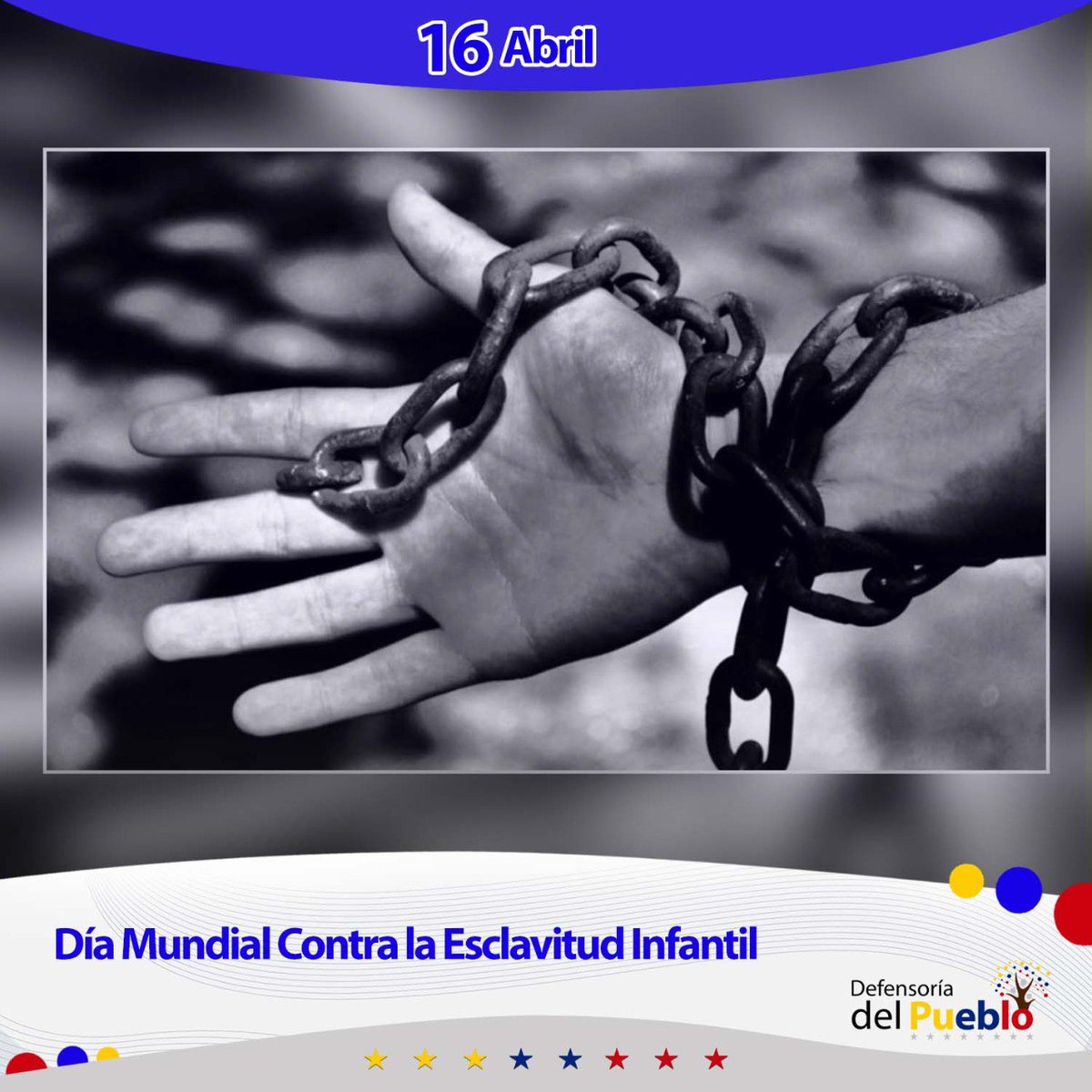 #EFEMERIDE Hoy #16abr se conmemora el Día Mundial Contra la Esclavitud Infantil, esta fecha fue escogida por el asesinato de Iqbal Masih a la edad de 12 años, con apenas 4 años fue vendido por su padre a una fábrica de alfombras.
