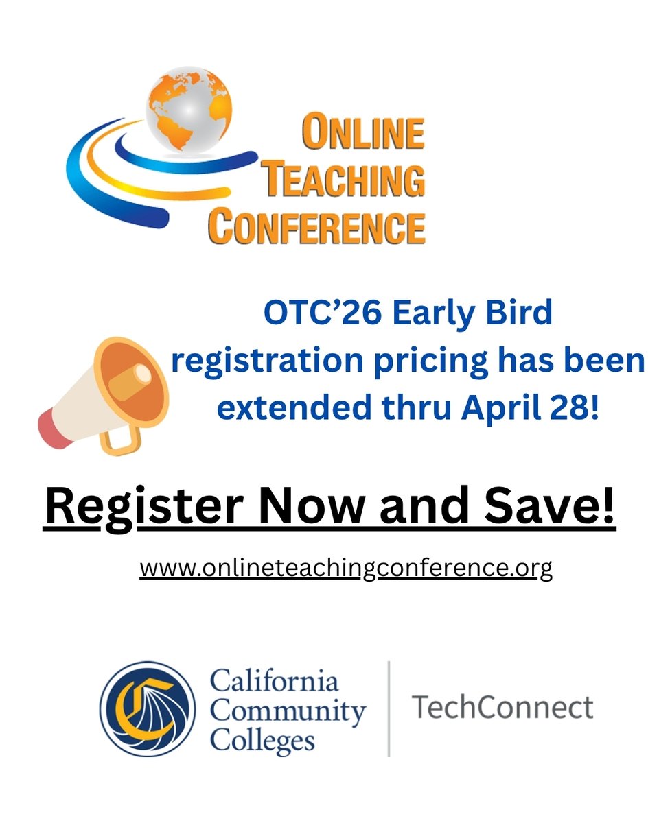 cccotc's tweet photo. 🚨 Great news! OTC'26 Early Bird pricing has been EXTENDED—now through April 28! Register now and save!: https://t.co/uaMyyPFyuh https://t.co/AgZ0OjJxht