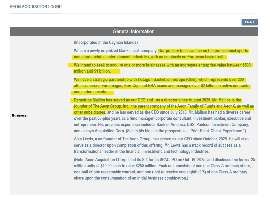 ldev117's tweet photo. $IDEA Took some, on the controlling shareholder AEON Group, launching a $250 mill Spac. $IDEA 4.7 mill at dtc. 

https://t.co/AdiGf49sqN
https://t.co/S0CSJ7JPpj https://t.co/9l2wsbNrC8