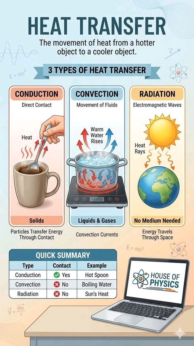 RWPhysics's tweet photo. Heat transfer https://t.co/1ilPVkrDKv
