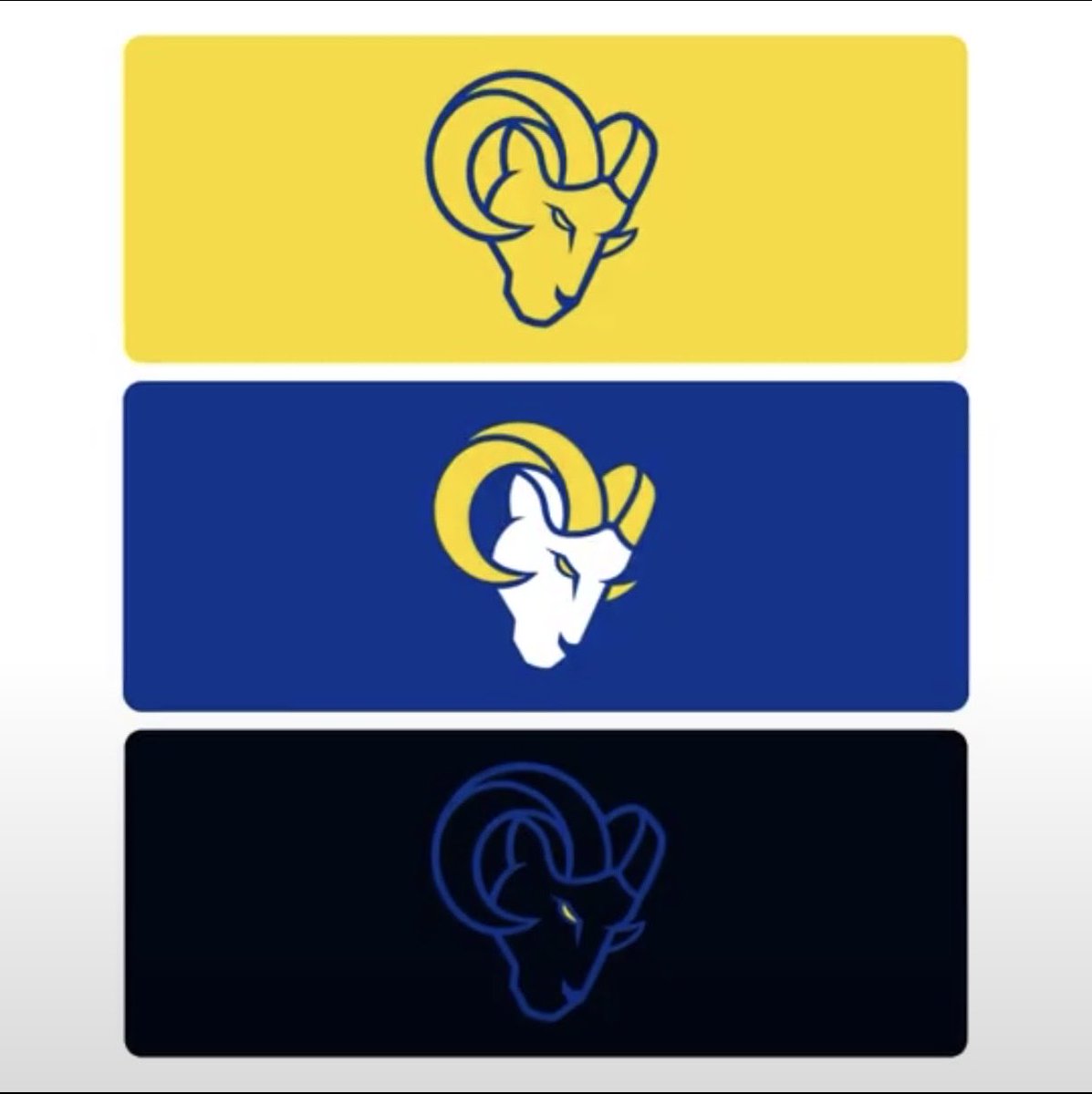 Are the <a href="/RamsNFL/">Los Angeles Rams</a> giving us hints with the alternate logos as to what alternate unis we’re getting? 👀