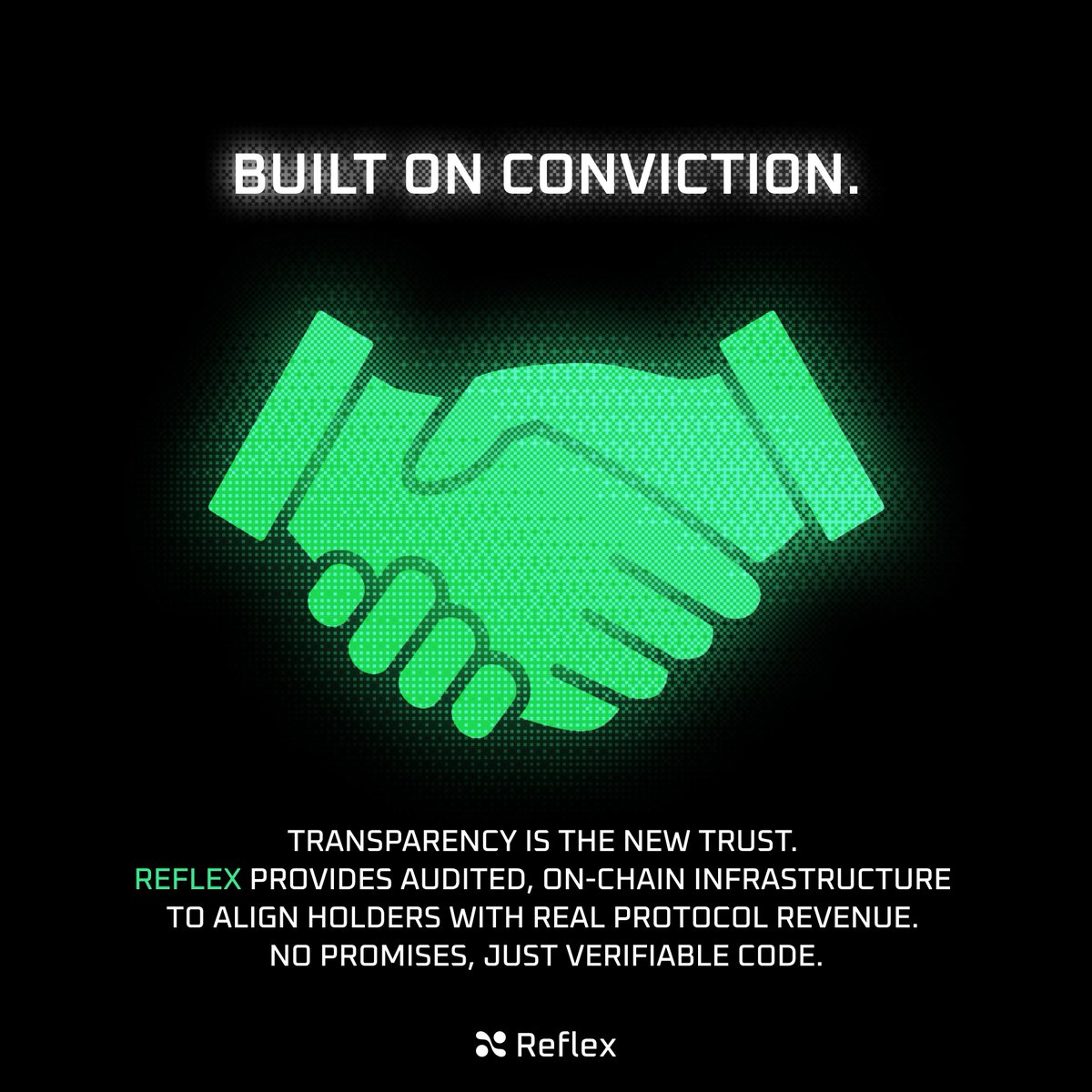 rflx_fi's tweet photo. Most projects on Solana are gone in a week because they have no reason to stay. 

Reflex changes that.

We provide the infrastructure for Long-Term Conviction. When you implement Reflex, you aren’t just giving your holders a place to park tokens, you’re aligning them with your protocol’s success through real revenue.

Don't build a 1-day cook. Build an ecosystem.

https://t.co/yzr0mCebgI