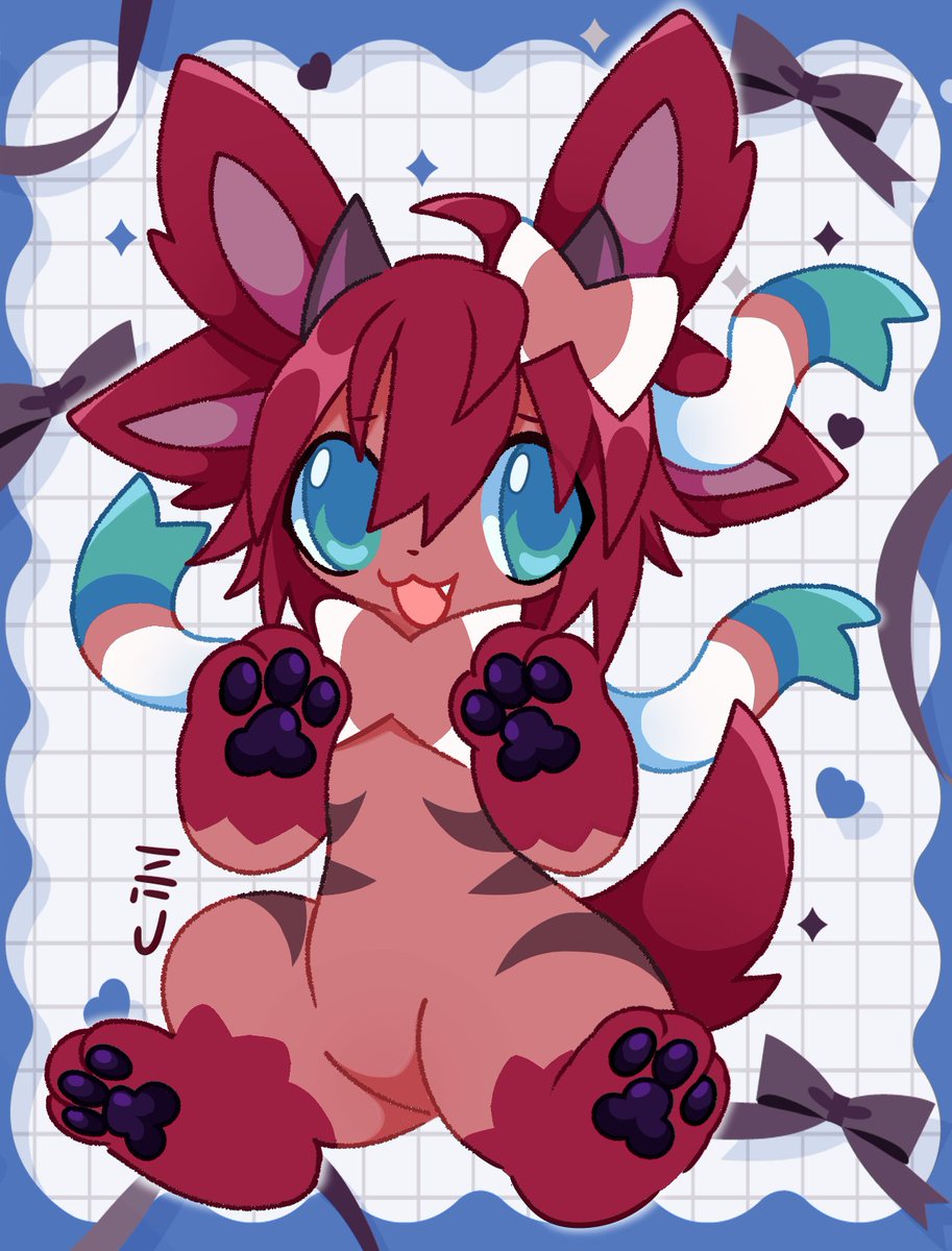 YuriYuriShin's tweet photo. Sylveonized commission for @Keow55 🩷⋆˚꩜｡
 #kemono #ケモノ #pokemon #sylveon #ニンフィア https://t.co/F0RMXm8qIU