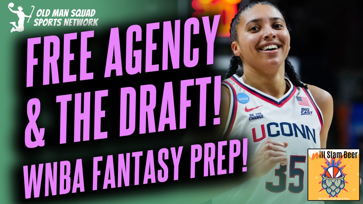 OldManSquad's tweet photo. Azzi Fudd! Draft news! Trades! WNBA Free Agency! This episode of Will Slambeer has it all! Keep that fantasy draft prep cookin' with @detskeller &amp; @podcast_pierre on episode 2 of this season on the show!

YT: https://t.co/02PeLwOOI0

@BleavNetwork https://t.co/WoQsXnuyfZ