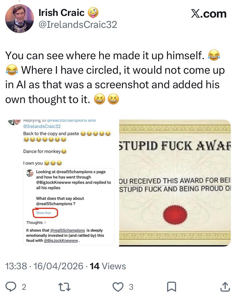 Irish Craic 🤪 tweet media