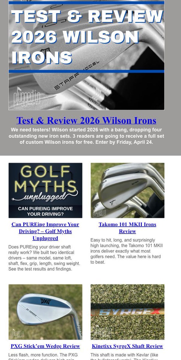 Plugged In Golf tweet media