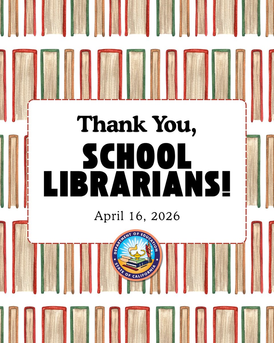 CA Department of Education tweet media