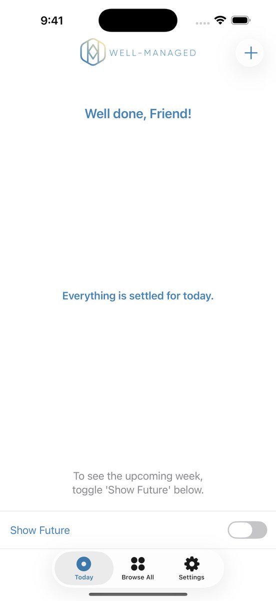 BelarbreTech's tweet image. I used to avoid my own to-do list - it felt overwhelming.
So I built a different kind of app:
• See just what matters today
• Pause things when life gets busy
• Know when the day is enough

apps.apple.com/us/app/well-ma…

#productivity #todolist #indieapps #calm #wellmanaged