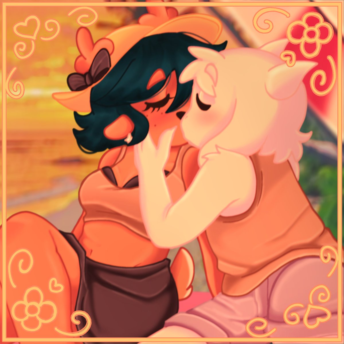 OnCrackNugget's tweet image. I'm thinking of that fuck up song choice i put on tiktok 😭
I love dessriel 
#deltarune #dessriel #pixelart