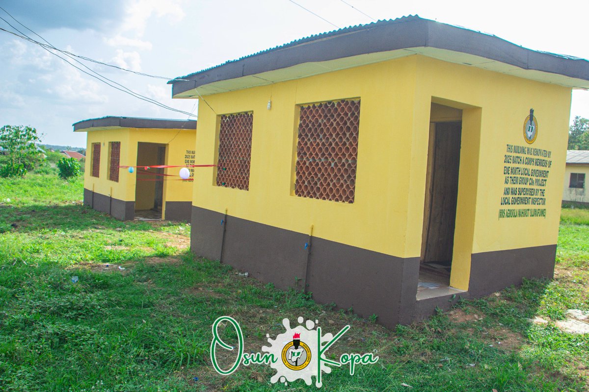 osunofficial's tweet image. Kubiangha commissions a renovated toilet facility at NYSC Orientation Camp, Ede, executed by 2025 Batch A Corps Members (Ede North CDS), boosting camp sanitation and leaving a lasting impact.
#NYSC #Osun #CDS #CommunityDevelopment #PublicHealth #YouthImpact #ServiceAndLeadership