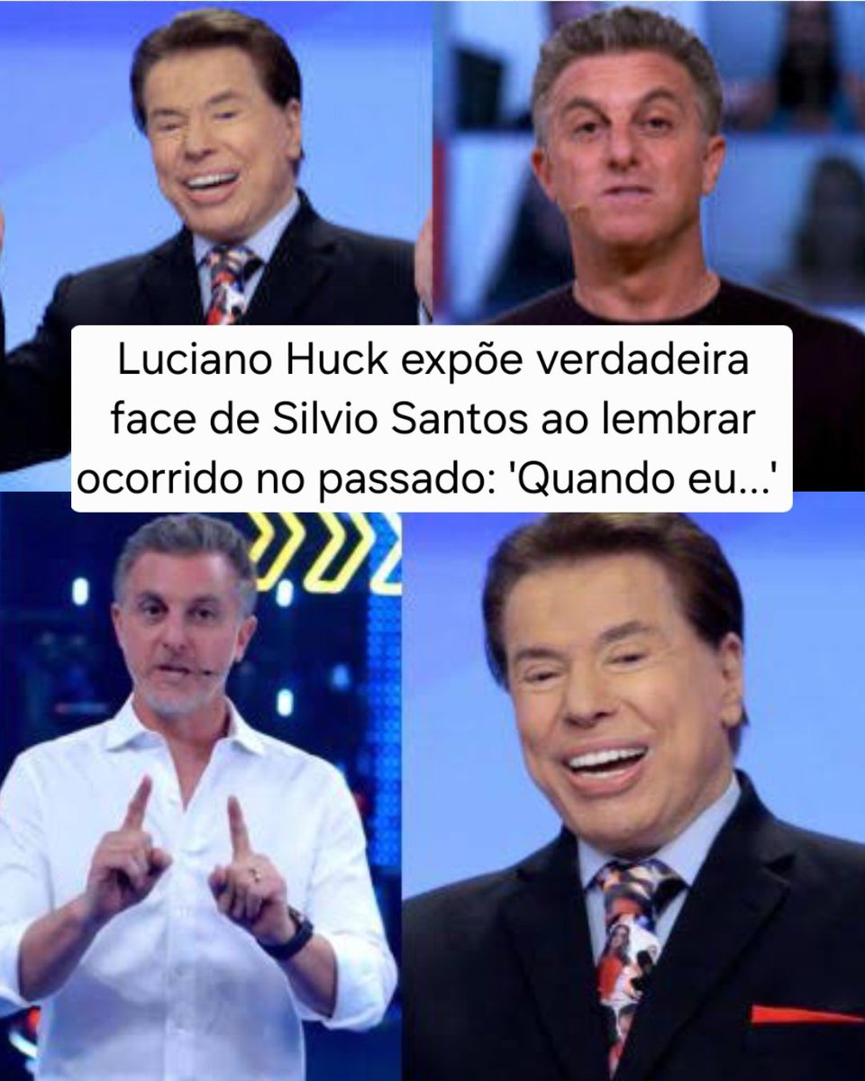 BibliaOracaoOfc's tweet image. Luciano Huck expõe verdadeira face de Silvio Santos ao lembrar ocorrido no passado: 'Quando eu...' tvprime.correiobraziliense.com.br/noticia/379729… ✔️🕊️🤍 #sbt #silviosantos
