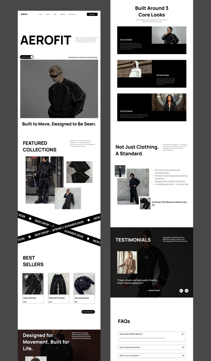 icyfrost_0x's tweet image. Landing page concept for a clothing brand clean and minimal

#uiux #webdesign #brands