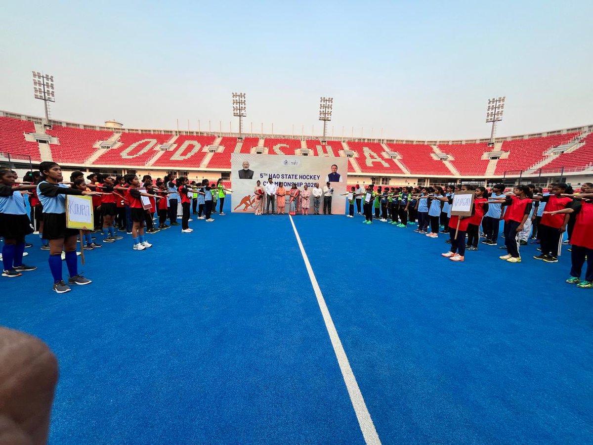 The 5th HAO State Hockey Championship was ceremoniously inaugurated today, marking the beginning of an exciting chapter in state hockey. The occasion was graced by ADM Rourkela Ms. Deenah Dastageer and International Hockey Player &amp; Current National Selector Subhadra Pradhan. 🏑