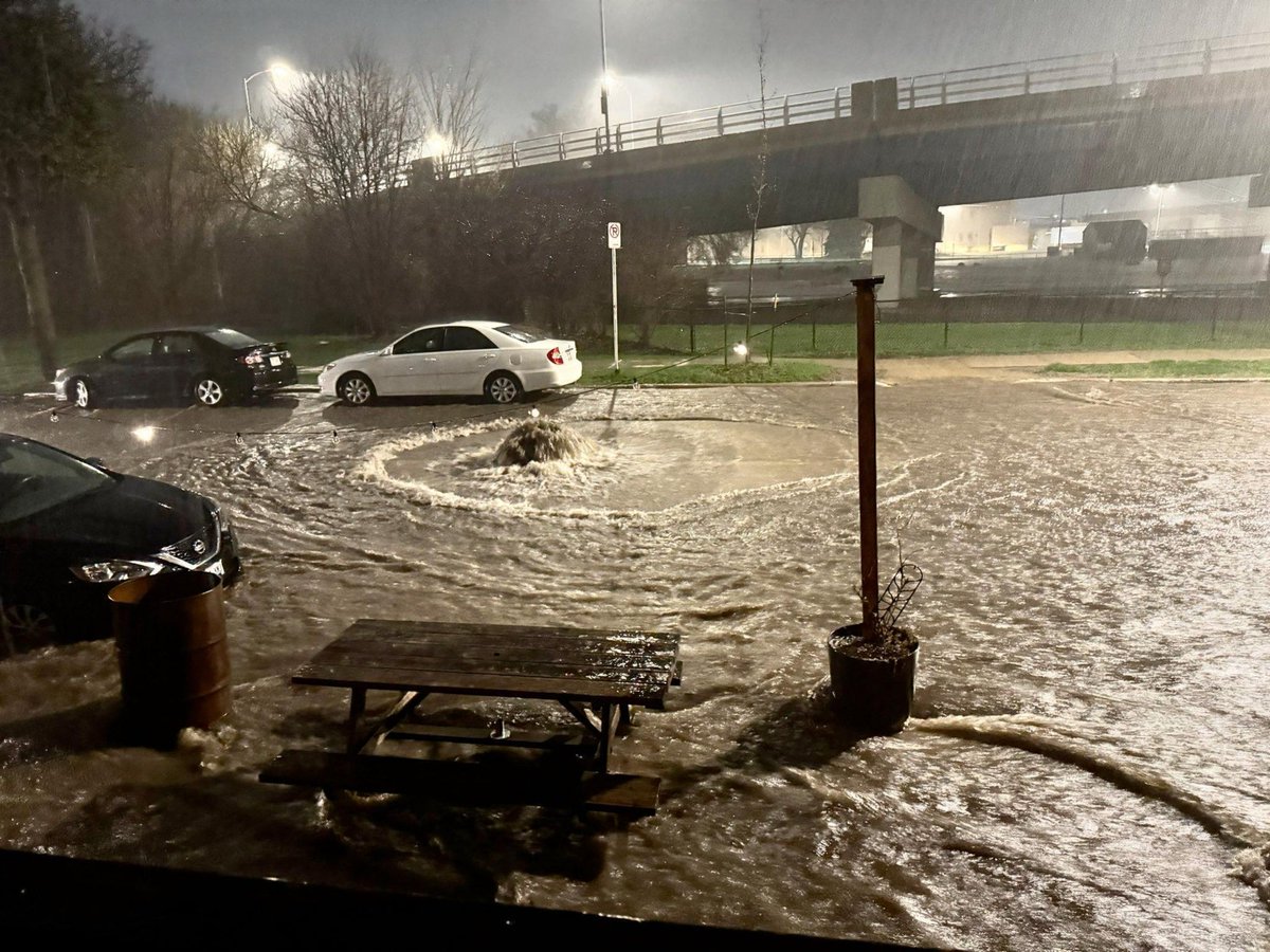 FrancescaHongWI's tweet image. Milwaukee flooded again last night — and once again, the infrastructure failed. Drivers were trapped on I-43 and I-94. The fire department responded to dozens of water rescues. Untreated sewage was released directly into our waterways because the system couldn't handle the rain.