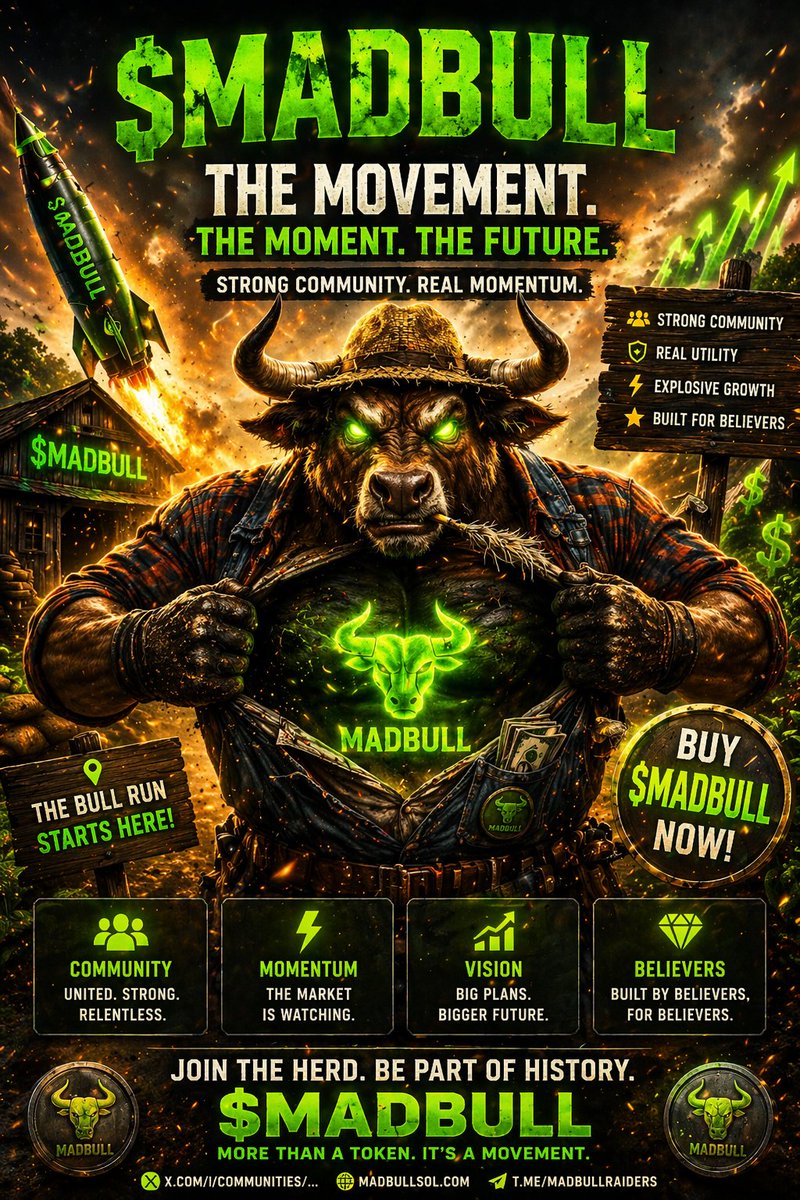 queen_web381192's tweet photo. $MADBULL is more than a token  it is a conviction led movement driven by a relentless, unified community. Built on pure momentum and powered by belief, it reflects what truly fuels real market breakouts. https://t.co/MUE2tNfvsO