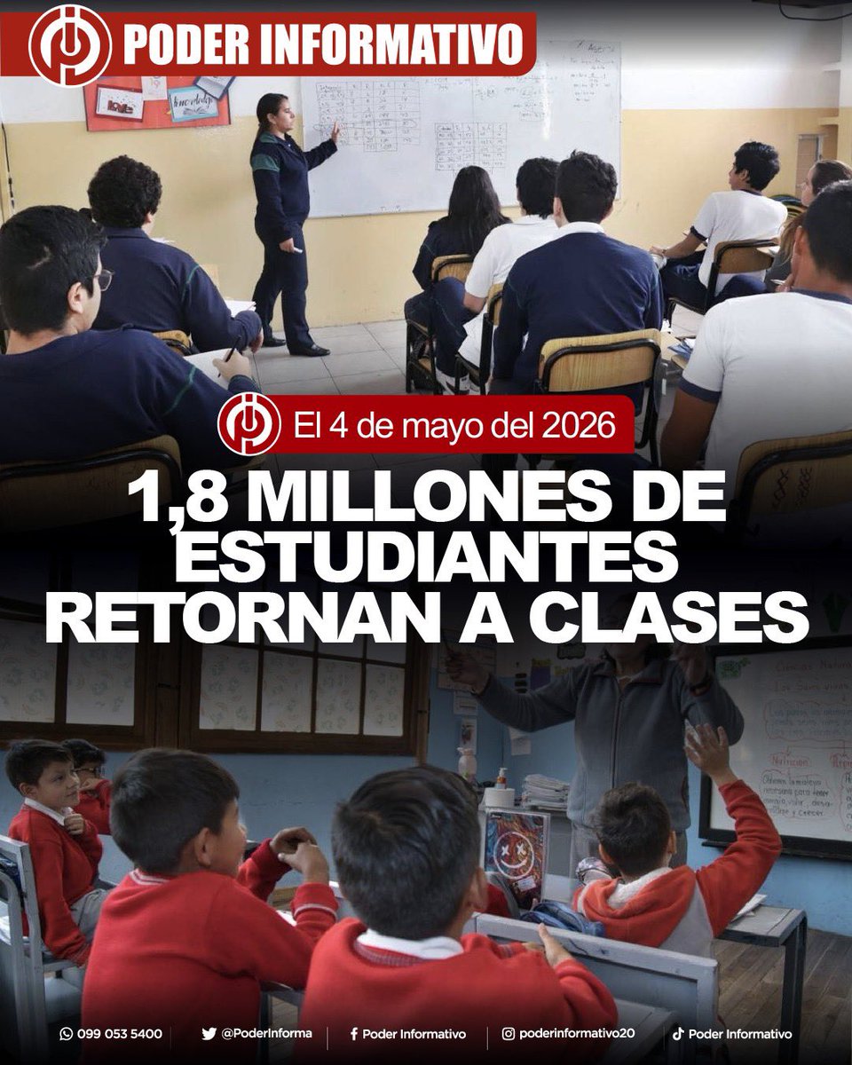 #EDUCACIÓN || El 4 de mayo del 2026 retornarán a las aulas, en la región Costa y Galápagos, más de 1,8 millones de estudiantes.

Más información en el link 👉🏻 m.facebook.com/story.php?stor…