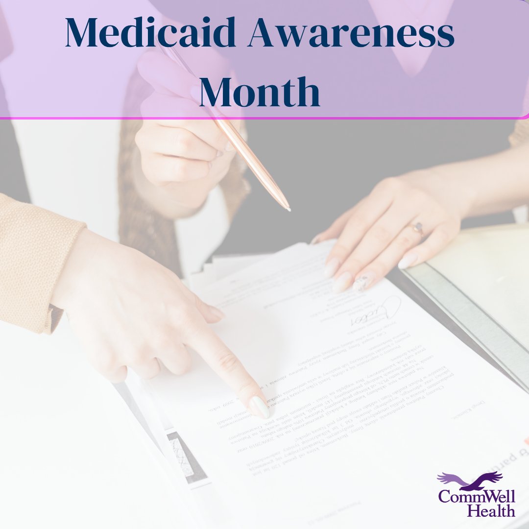 During Medicaid Awareness Month, CommWell Health is proud to support our community with trained Financial Counselors who can help you explore eligibility, answer questions, and apply for Medicaid!