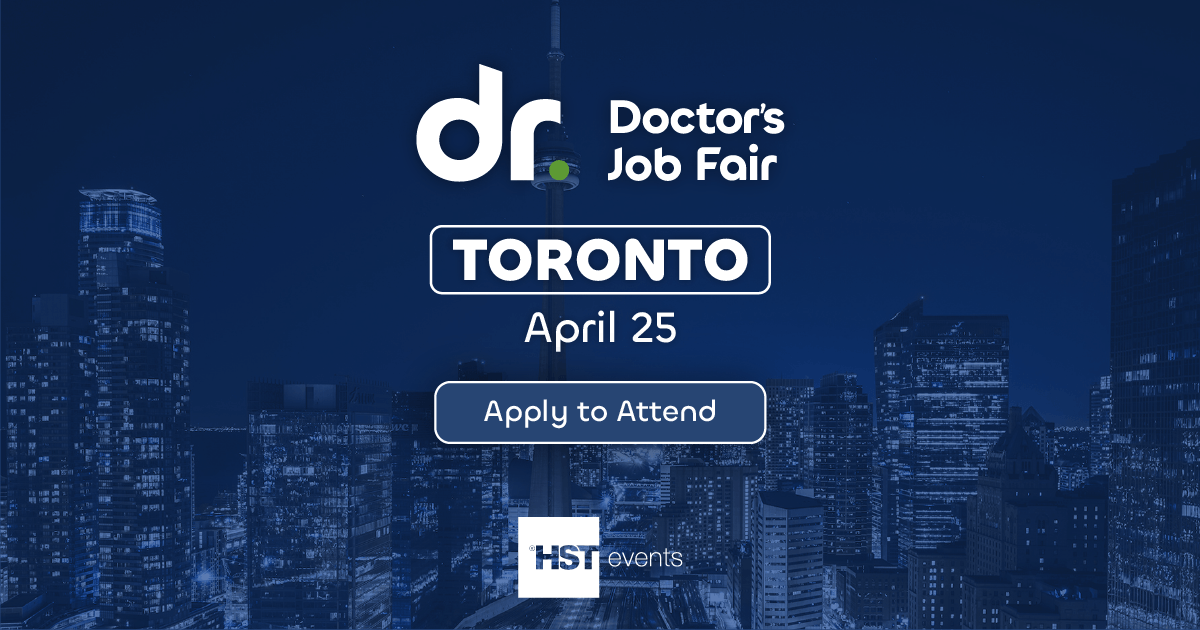 doctorsjobfair's tweet photo. Toronto, it's your turn. 🇨🇦
The Doctor's Job Fair is coming to Canada for the first time ever on April 25, invite-only, exclusively for licensed physicians.
Be part of the inaugural event. Apply now: https://t.co/SM4z6AyZwQ
#DoctorsJobFair #DJFToronto2026 #PhysicianJobs https://t.co/YCvLeZbTox