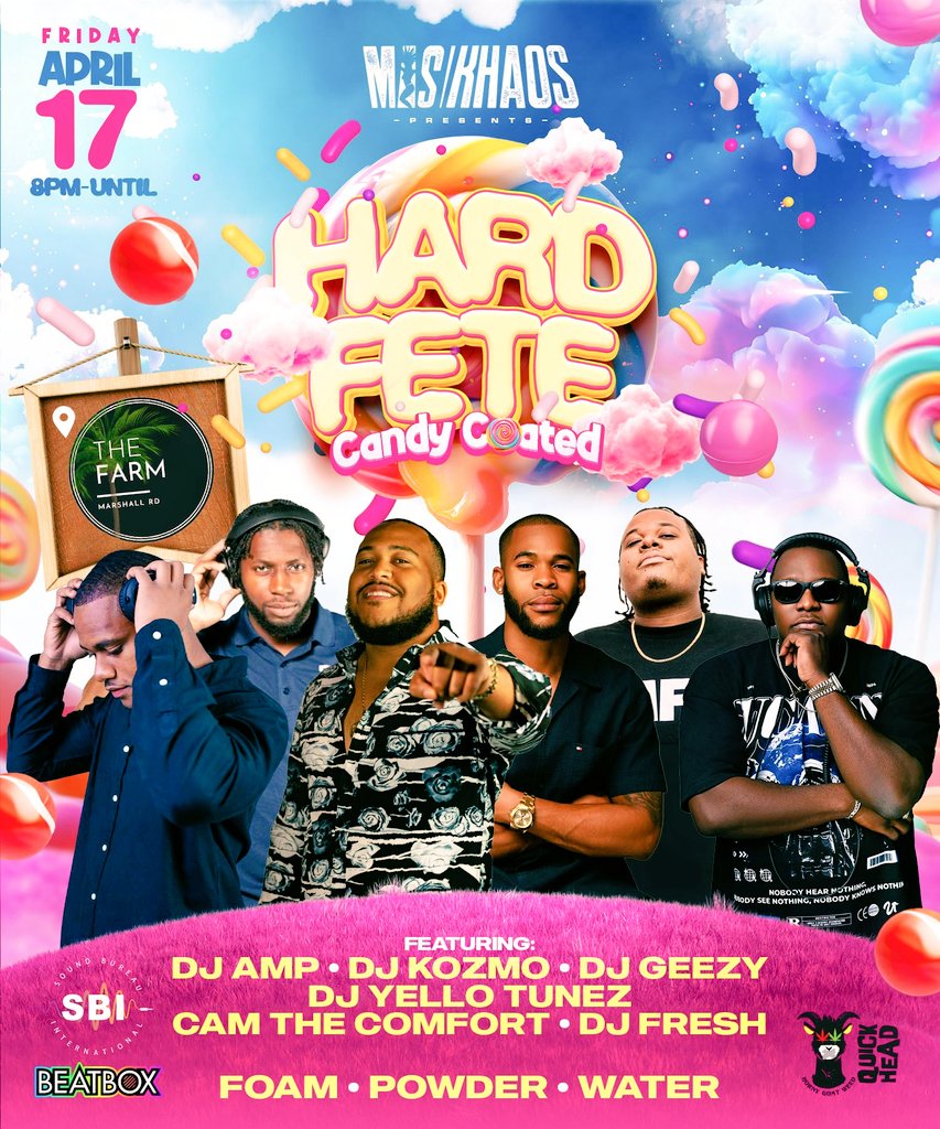 Yall ready for HARD FETE?

📍The Farm, Marshall Road