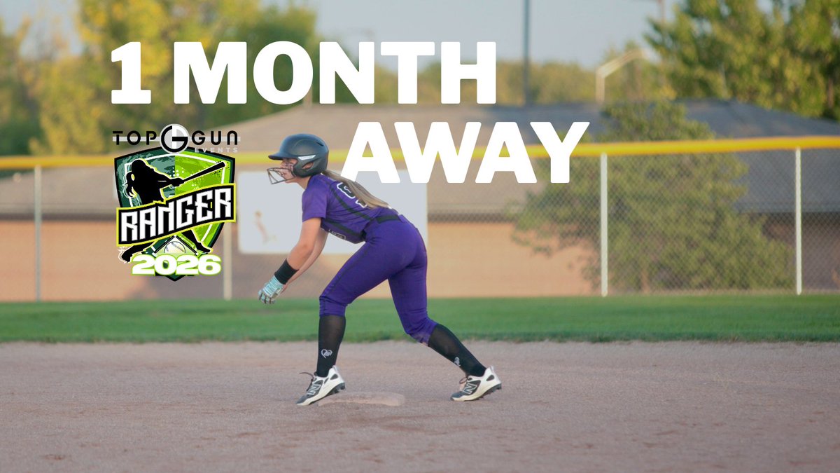 TopGunEvents's tweet image. 1 MONTH OUT 🚨 The Top Gun Ranger is coming fast!
app.tagup.com/topgun/event/t…
Elite teams, college exposure, and next-level competition. 🥎
#TopGunEvents #Ranger #EliteFastpitch